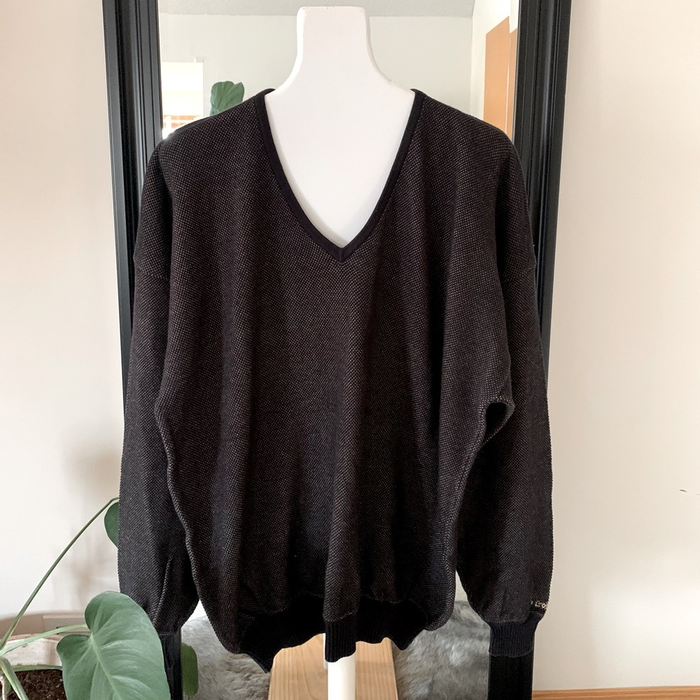 St. Croix Men’s V-Neck Tri Colored Sweater